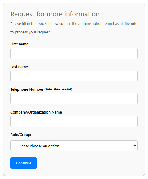 Request Form